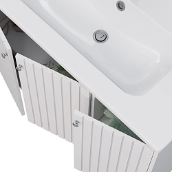 Тумба Lemark ROMANCE 100 см под 1 раковину, подвесная/напольная, 3-х дверная, цвет корпуса, фасада: