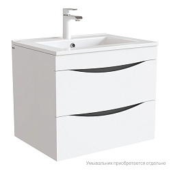 Тумба подвесная, белая, 60 см, Cloud, IDDIS, CLO60W0i95. Подходит умывальник: 0136000i28