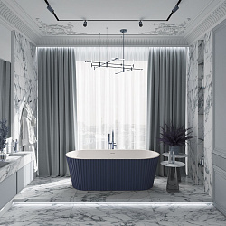 Corpa Nera Bonini/Бонини ванна акриловая отдельностоящая 170х80х58, черный матовый