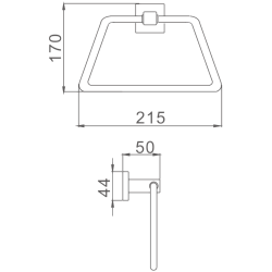 Держатель для полотенец , хром HB8604
