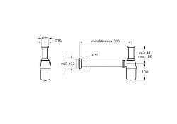 Syphon Сифон для раковины (металлический), A45122