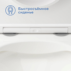 Унитаз подвесной Pragma Ryld, белый глянцевый, безободковый, RLD1.GWWR.021