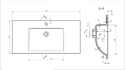 Раковина VCB-13100B из кварца, цвет черный, , шт