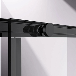 Душевой уголок Slim-N VSR-4SN9011CLB, 1100*900, черный, стекло прозрачное, , шт