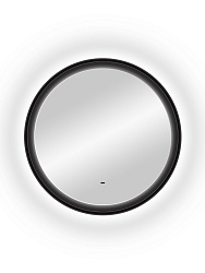 Зеркало "Planet black Led" D 1000 с бесконтактным сенсором, теплая/холодная, ЗЛП1445