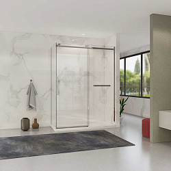 Душевой уголок Como Soft VSR-1CS9015CL, 1500*900, хром, стекло прозрачное, , шт