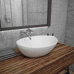 Corpa Nera Rossini/Россини  40 раковина накладная, белый матовый